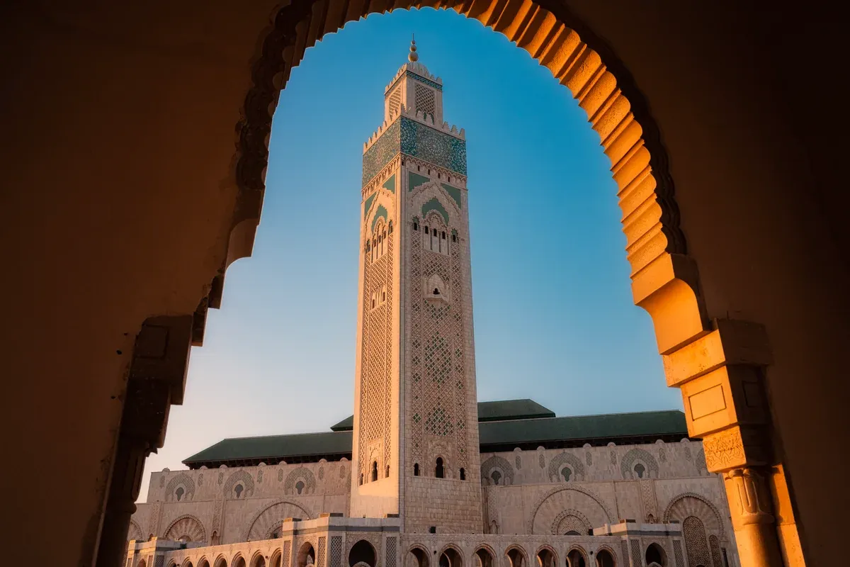 The Hassan II Mosque on the Casablanca waterfront on a Morocco tour package, Hassan II Mosque, Casablanca, Morocco